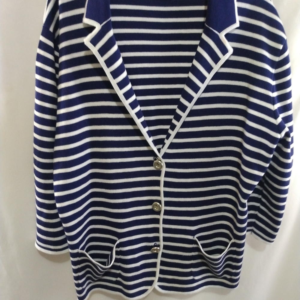 N Touch Striped Sweater Cardigan